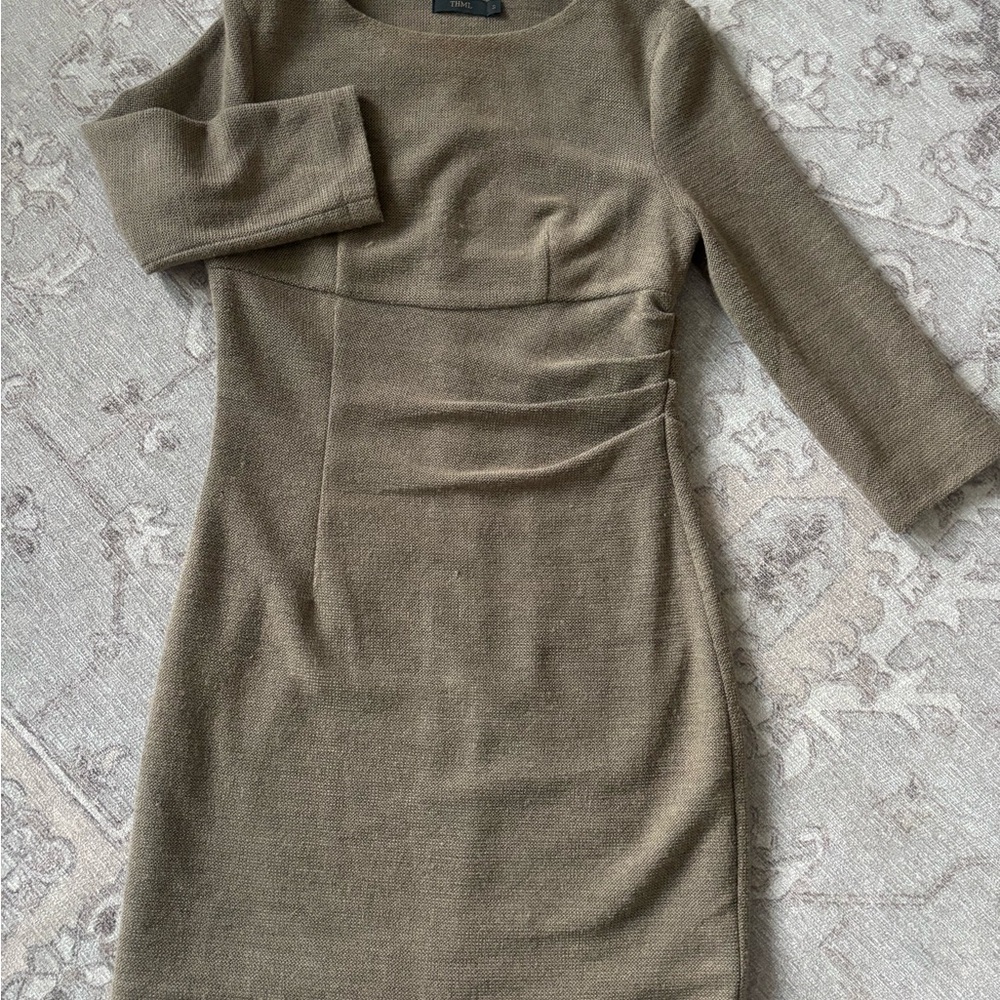 THML Taupe 3/4 Sleeve Dress